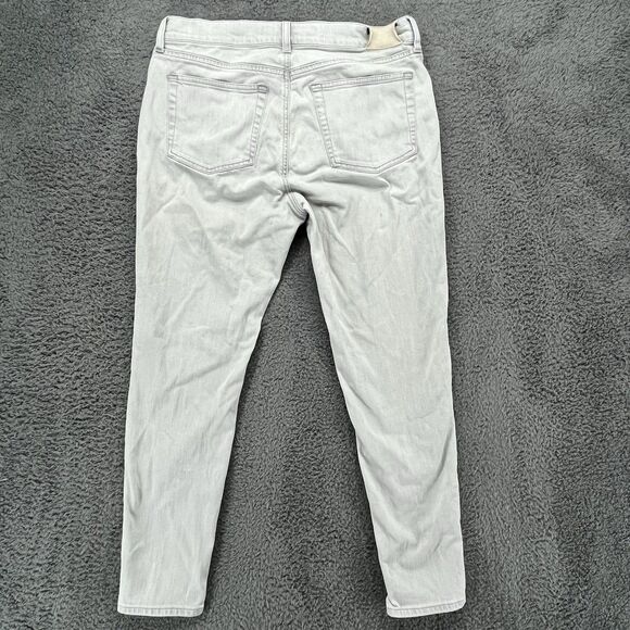 Ralph‎ Lauren 400 Jeans Women Size 32x26 Gray Skinny Mid Rise Made in Italy - Picture 6 of 9